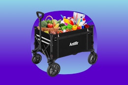 This $100 Folding Wagon Cart Is Now $45 on Amazon card image