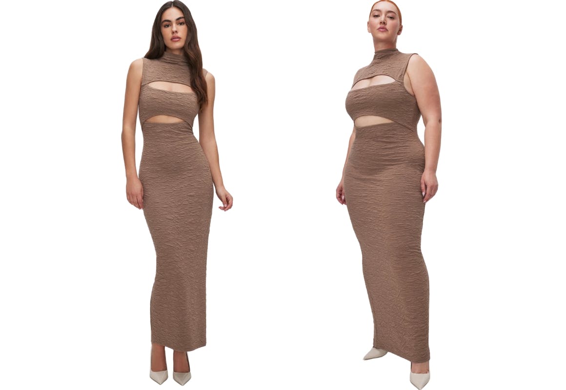 Good American Women’s Scrunchie Maxi Dress