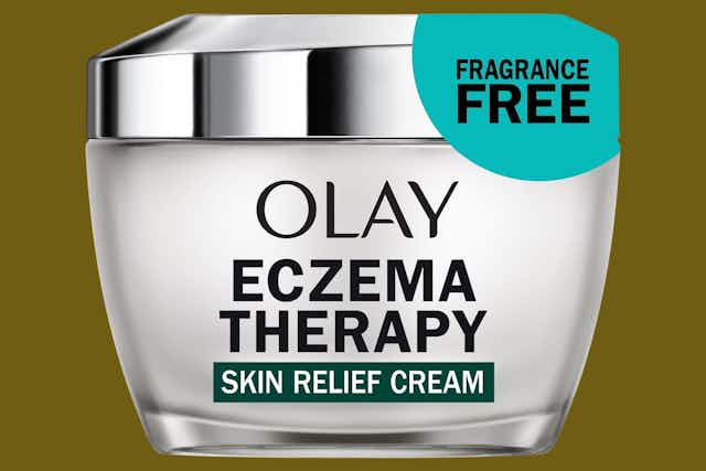 Olay Eczema Therapy Face Moisturizer, Just $10 on Amazon card image