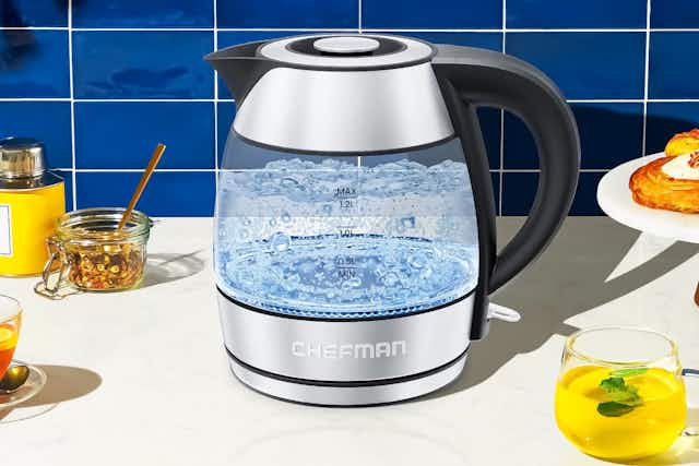 Chefman Electric Kettle, Just $9.48 at Walmart (Reg. $25) — Will Sell Out card image