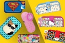 6 character pencil pouches: Superman, Squishmallows, Hello Kitty, Pokemon, Bluey & more