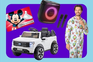 sam's club doorbusters, disney gift card, JBL party box, ride on toy, and pajamas