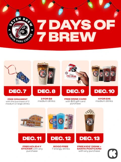 7 Brew Deals — 7 Days of 7 Brew Offers Coffee Deals and Freebies Dec. 7 ...