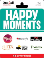 One4all Happy Moments Gift Card
