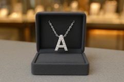 You Can Get a $300 Lab-Grown Diamond Initial Necklace for Only $43 card image