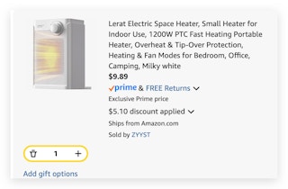 Lerat Electric Space Heater