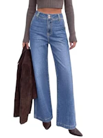 KIRUNDO Women's Wide Leg Jeans
