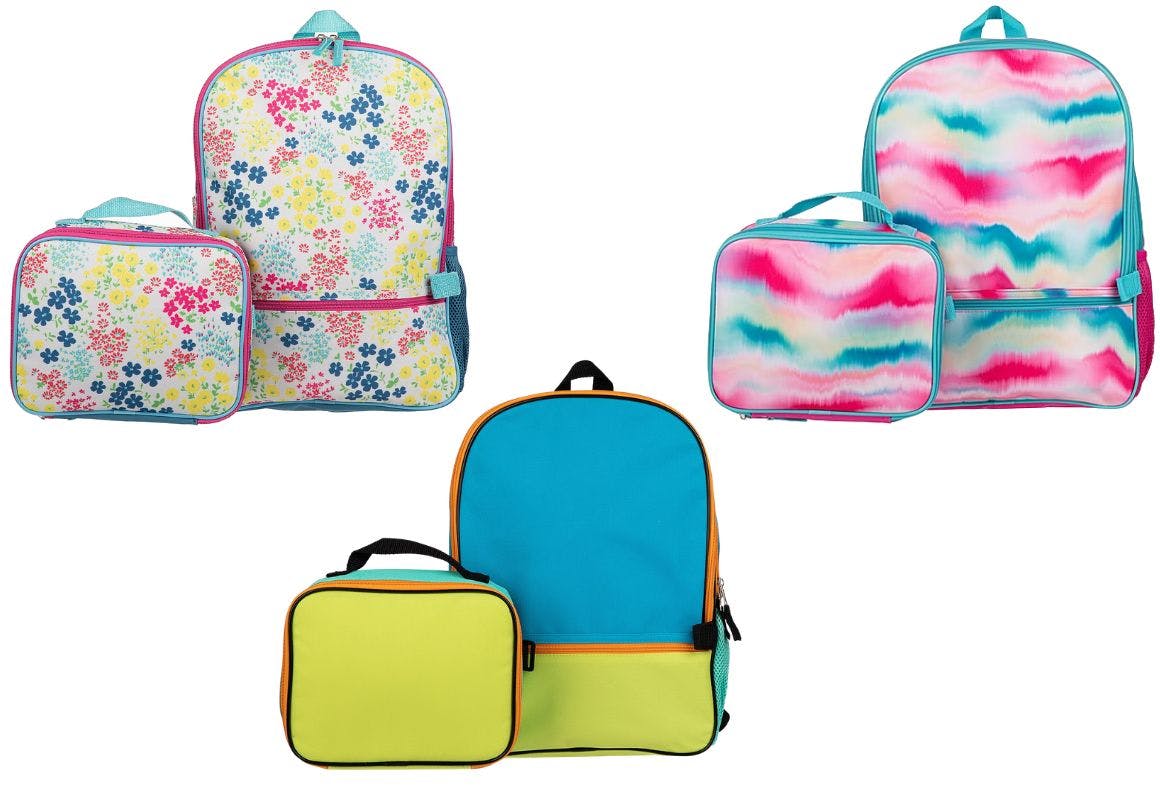 Backpack With Lunch Bag Set