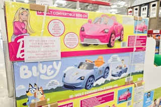 barbie and bluey convertible ride-ons
