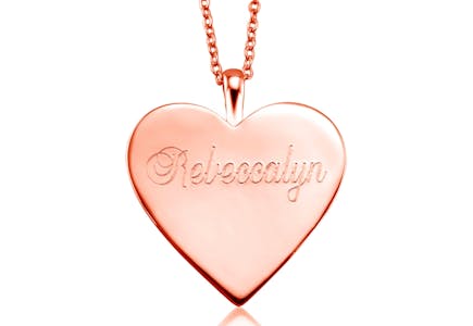 Personalized Heart Necklace