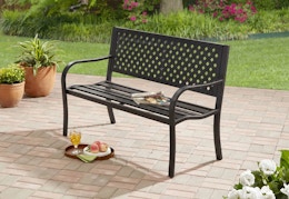 $20 Price Drop on a Lattice Bench — Pay $57 at Walmart (Reg. $77) card image