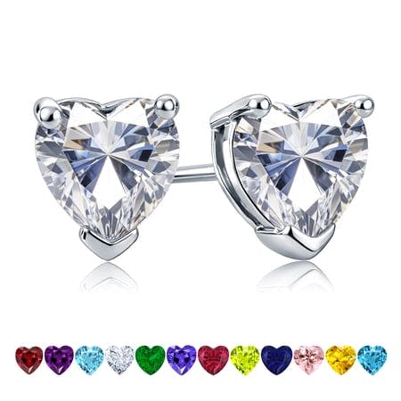 Heart Cut Cubic Zirconia Earrings