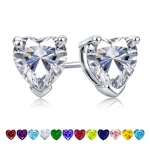 Heart Cut Cubic Zirconia Earrings