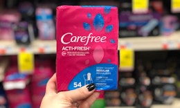 Carefree Liners, Only $1.09 at CVS card image