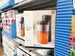 Just Hit the Shelves at Walmart — $19.88 Mainstays Iced Tea and Coffee Maker card image