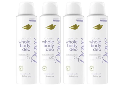 4 Dove Whole Body Deodorants