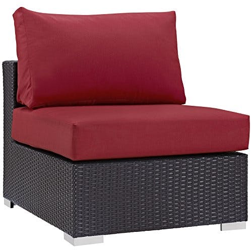 Modway Convene Wicker Armless Chair