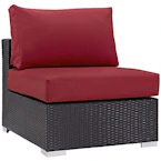 Modway Convene Wicker Armless Chair