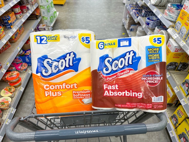 scott toilet paper and paper towels walgreens