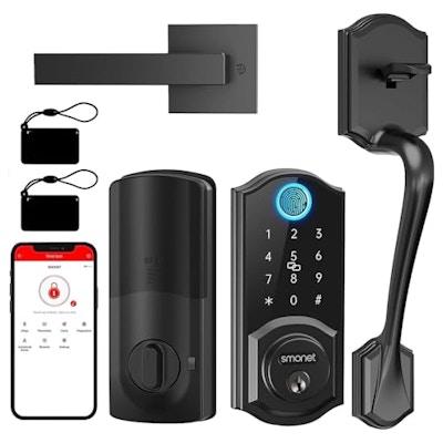 Smart Lock Front Door Set with Handle