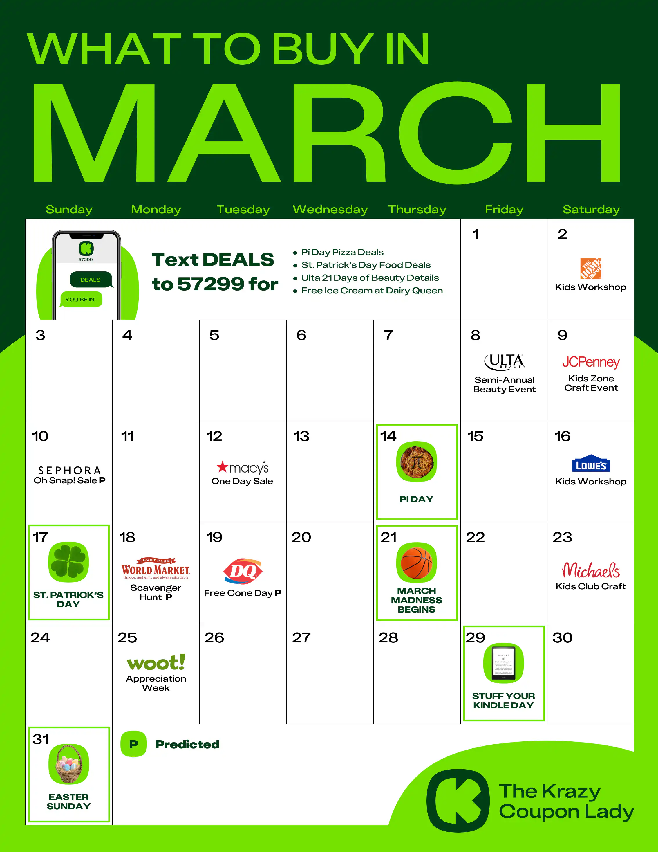 Things to Stock Up On In March 2024 - The Krazy Coupon Lady