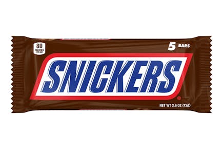 4 Snickers Candy Packs