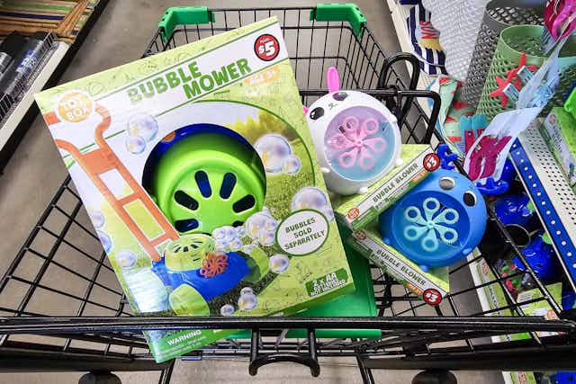 $3 Bubble Blower or $5 Bubble Mower at Dollar Tree card image