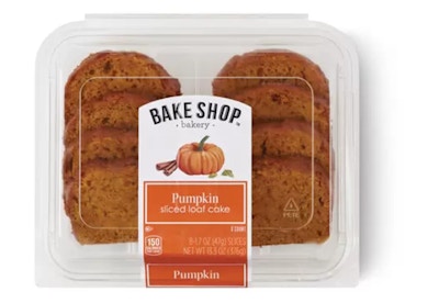 Bake Shop Pumpkin Sliced Loaf Cake