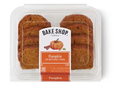 Bake Shop Pumpkin Sliced Loaf Cake