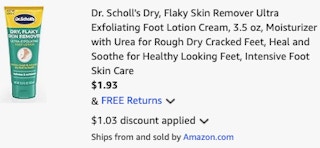 amazon-dr-scholls-foot-lotion-cart