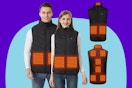 Women and Men Heated Vest with 9 Heating Zones.