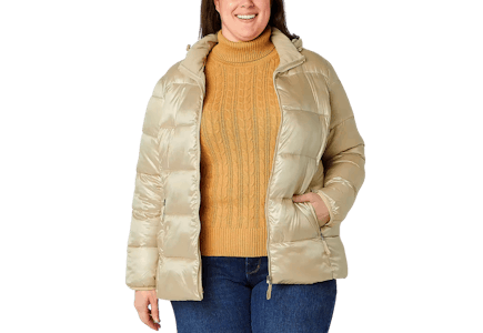 St. John's Bay Womens Plus Midweight Puffer Jacket - JCPenney