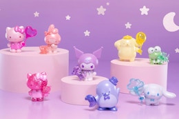 hello kitty figures on a platform