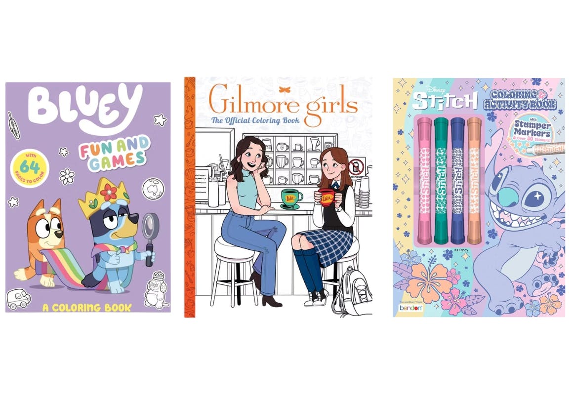 3 Coloring Books 