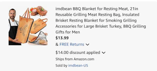 meat resting blanket Amazon receipt