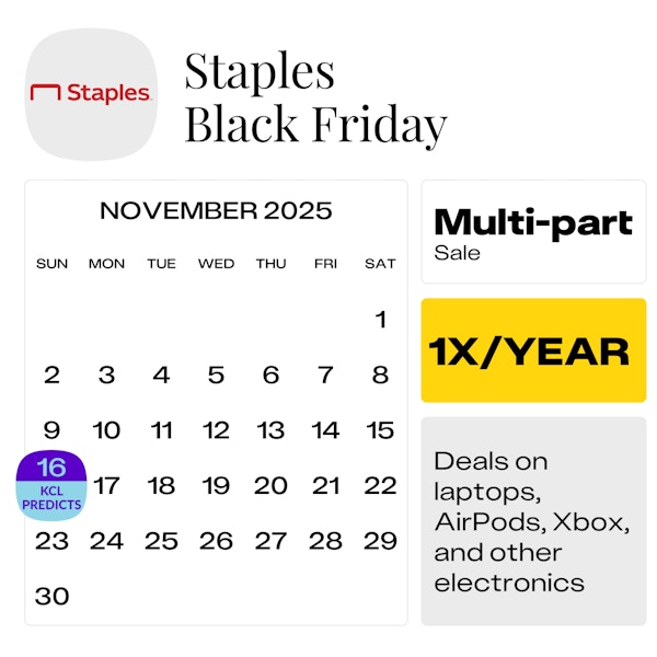 Staples Black Friday — November 2025