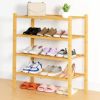 Smiry 4-Tier Bamboo Shoe Rack