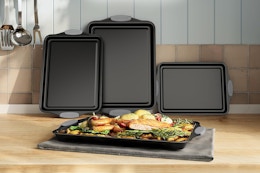 Stackable Baking Sheet 4-Pack, Just $22 on Amazon card image