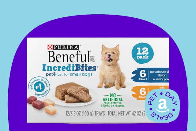 Purina Beneful IncrediBites Wet Dog Food, as Low as $12 for Amazon Pet Day card image