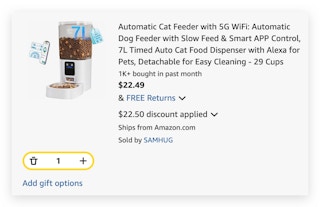 Automatic Cat Feeder with 5G WiFi