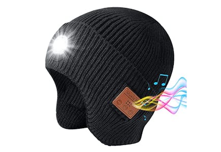 Bluetooth Beanie With Light