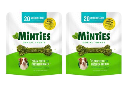 2 Minties Dog Treat Bags