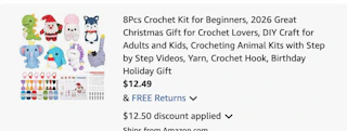 Crochet Kit Amazon receipt