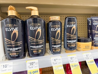 l'oreal elvive products on walgreens shelf