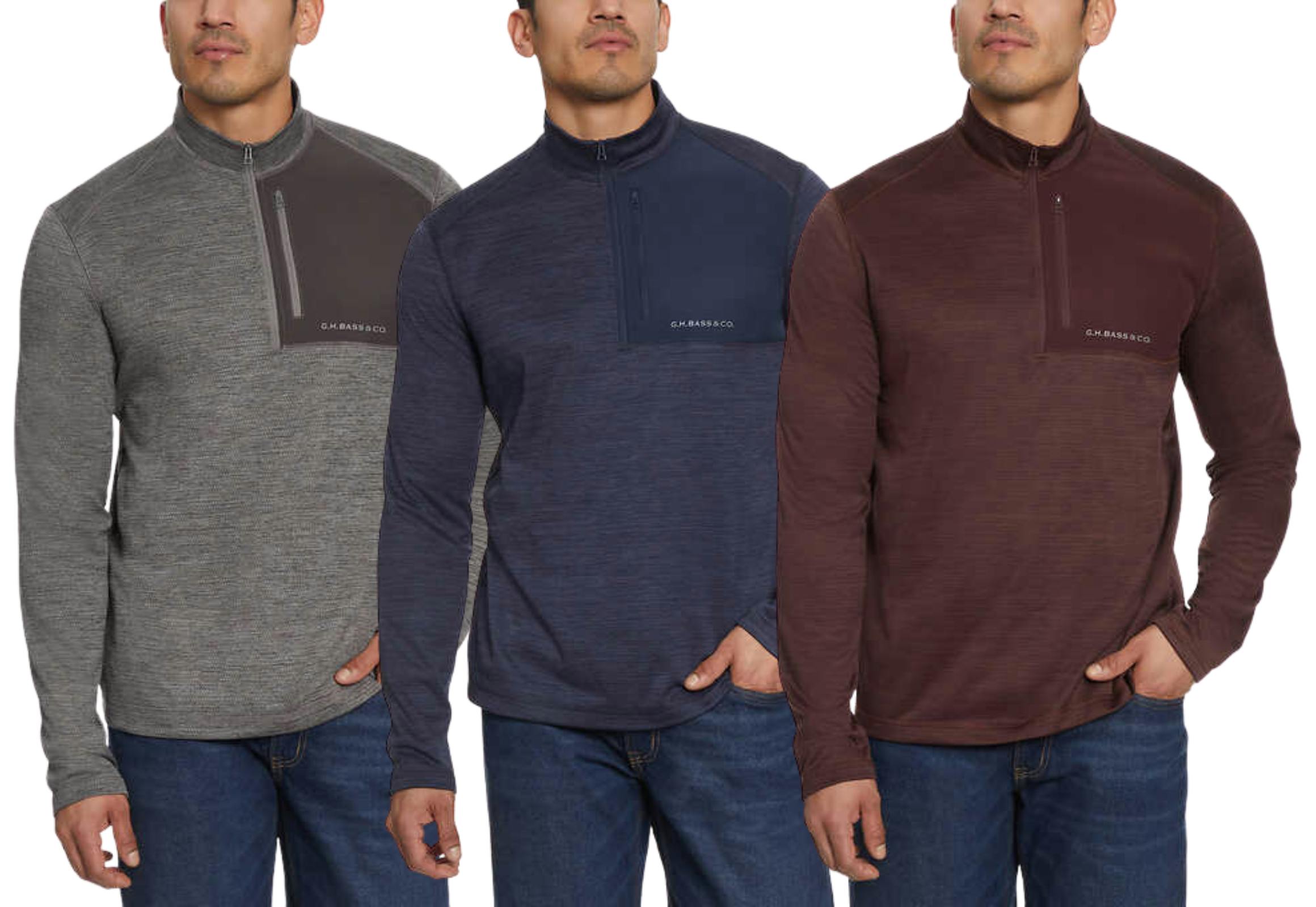 5 G.H. Bass Men's Fleece Tops
