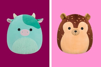 Squishmallows Amazon: Green Cow and hedge hog