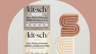 shampoo and conditioner bars stacked on top of each other