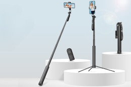 Selfie Stick Travel Tripod, Just $8.99 After Amazon Promo Code (Reg. $36) card image