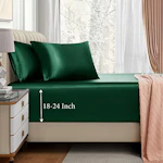 Satin Fitted Sheet Set