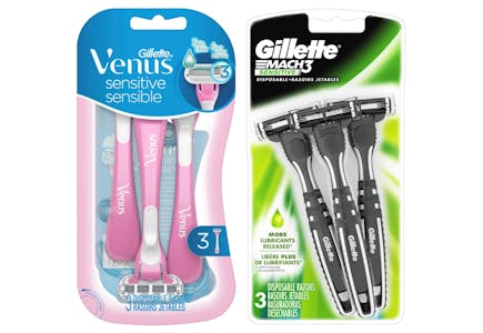 1 Gillette + 1 Venus Razor Pack